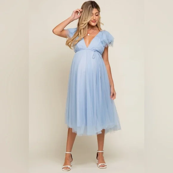 Pinkblush tulle midi dress nwot - Picture 4 of 7